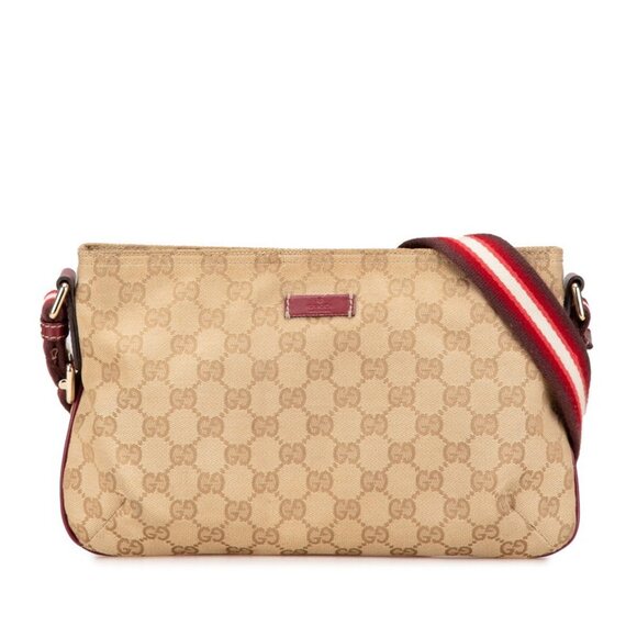 GUCCI Beige Leather Shoulder Bag - Picture 1 of 12